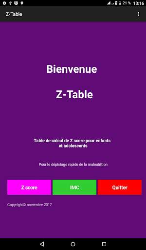 Z-Table screenshot 9