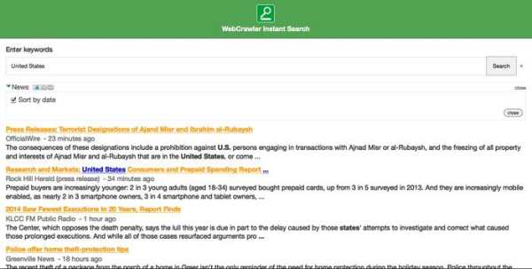 WebCrawler Instant Search screenshot 3
