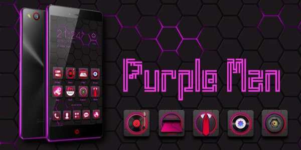 Purple Man GO Launcher Theme screenshot 5
