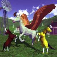 Flying Unicorn Simulator:Man Pegasus 3D Simulation logo