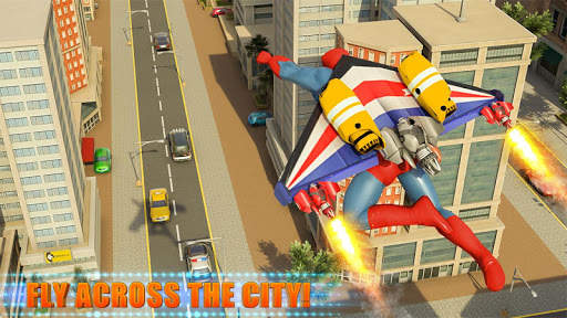 Flying Jetpack Crime City Hero Simulator screenshot 1