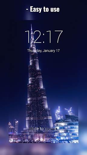 Dubai Burj Khalifa Lock Screen & Wallpapers screenshot 1