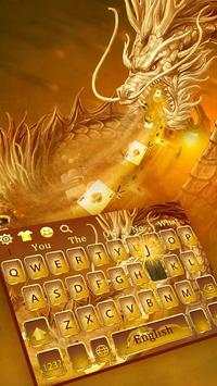 War gold dragon keyboard theme स्क्रीनशॉट 2