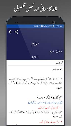 Offline Urdu Lughat – Urdu to Urdu Dictionary screenshot 3