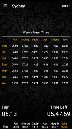 Prayer Times Light screenshot 1