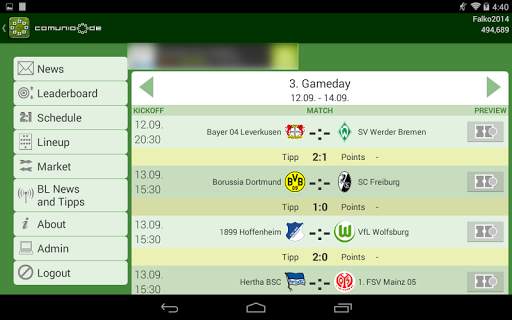 Comunio screenshot 7