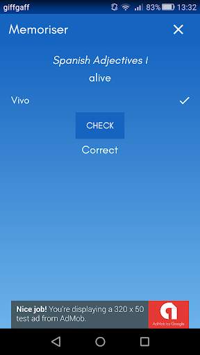 Memoriser screenshot 1