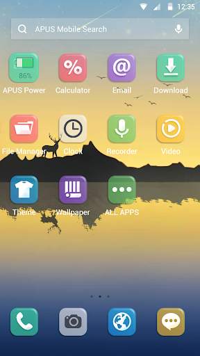Samsung Note 8 APUS Launcher theme screenshot 2