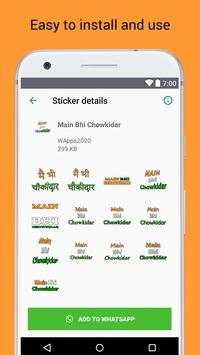 Main Bhi Chowkidar Stickers for Whatsapp screenshot 2