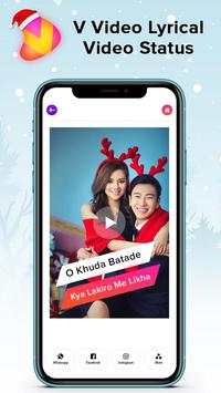 V Video - Lyrical Video Status Maker With Music screenshot 6