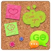 GO SMS Sweet Pinboard Theme 1.0.25