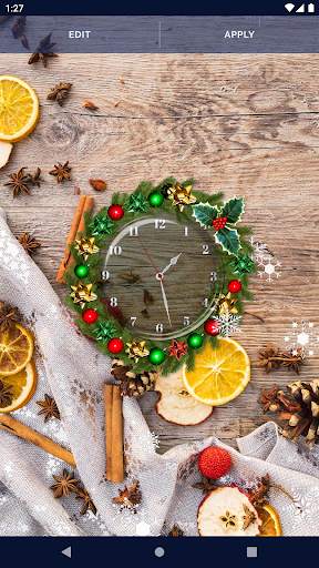 Christmas Clock Live Wallpaper screenshot 8