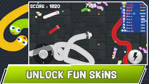 Angry Crawler Worm : Play snake game classic screenshot 1