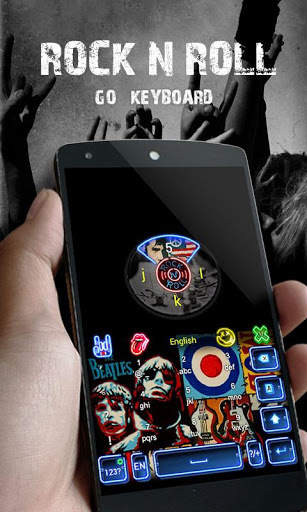 Rock N Roll GO Keyboard Theme screenshot 5