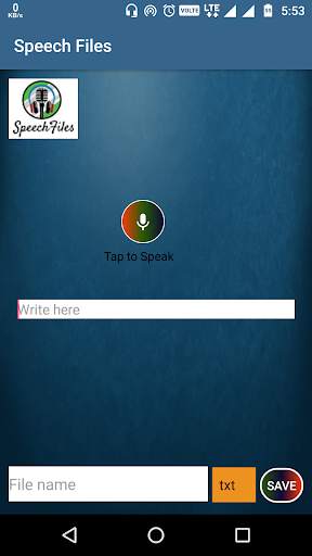 Speech Files** screenshot 1