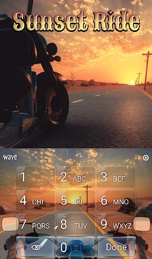 Sunset Ride Animated Keyboard स्क्रीनशॉट 5