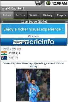 Cricket World Cup 2011 (Full) screenshot 5