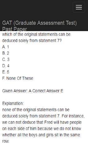 NTS GAT General Past Paper screenshot 3