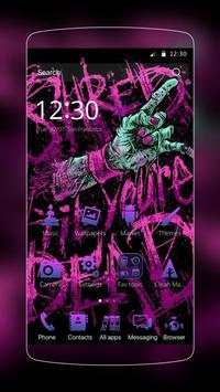 Purple Love Rock Theme screenshot 1