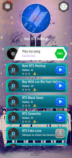 BTS Piano Hop Tiles screenshot 1