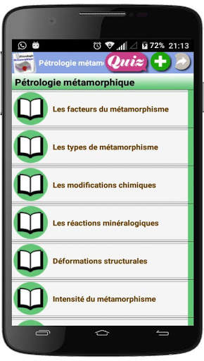 Cours de Pétrologie métamorphique screenshot 1