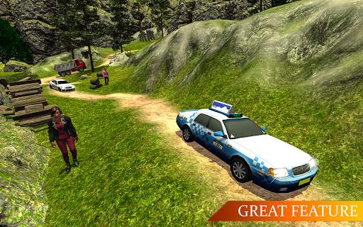 Offroad Real Taxi Car Simulator- Hill Cab Driver स्क्रीनशॉट 12