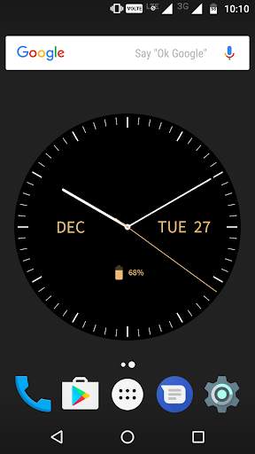 Golden Clock Live Wallpaper screenshot 1