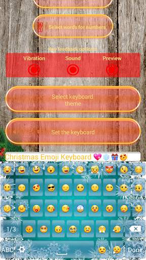 Смайли Клавиатура Рождествo screenshot 2