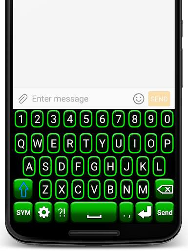 Green Neon Keyboard स्क्रीनशॉट 2