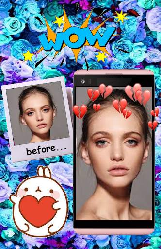 Heart Crown Photo Editor Filters Stickers screenshot 4