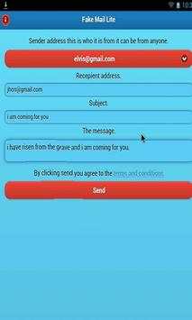 Fake Mail LITE screenshot 1