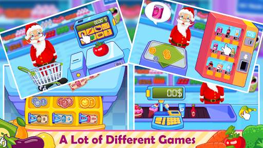 Santa Go Shop - Supermarket Games screenshot 1