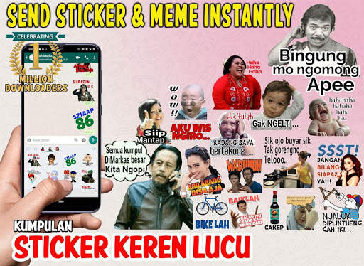Kumpulan Sticker 2020 Keren Lucu for WAStickerApps screenshot 4