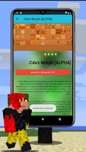Addons Morph mod for MCPE screenshot 5