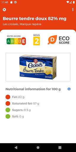 Nutri Score Scan screenshot 2
