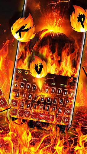 3D Flaming Fire Keyboard Theme screenshot 2