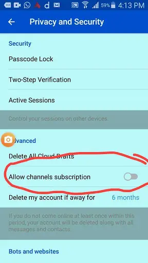 Chat Telegram screenshot 2