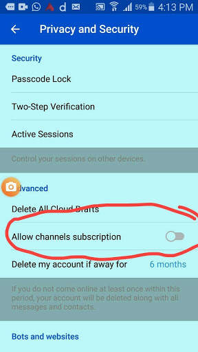 Chat Telegram screenshot 2