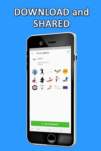 Gym Stickers for WhatsApp - WAStickerApps screenshot 4