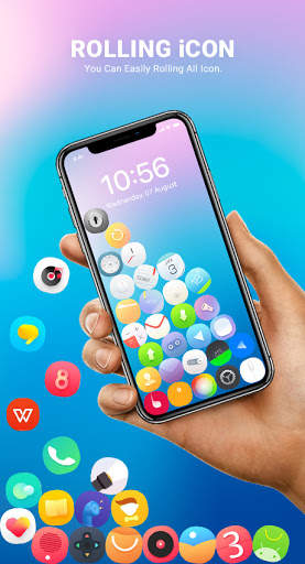 Rolling Icon - 3D Live Wallpaper & Launcher 2020 screenshot 1