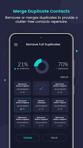 Duplicate Contacts Cleaner App screenshot 2