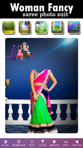 Woman Fancy Saree Photo Suit 6 تصوير الشاشة