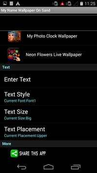 My Name Wallpaper On Sand screenshot 3