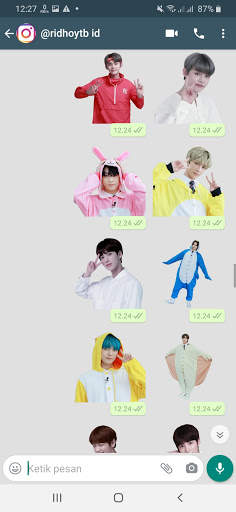 Stiker WA Tomorrow X Together KPOP WAStickerApps screenshot 1