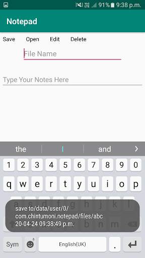 Notepad स्क्रीनशॉट 4