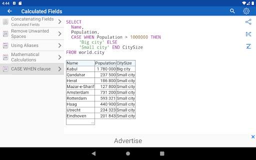 SQL Free स्क्रीनशॉट 11