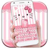 Tastiera rosa di Kitty Bowknot on 9Apps