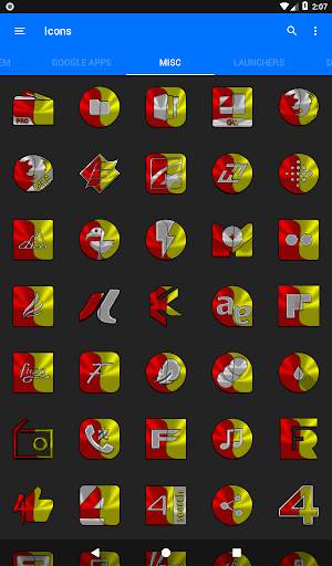 Red and Yellow Icon Pack screenshot 12