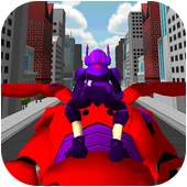 3D Big Robot Fly Surfers Dash 1.7