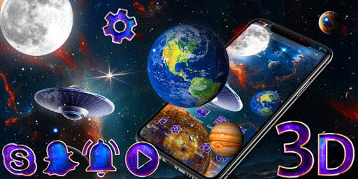 3D Galaxy Parallax Theme screenshot 4